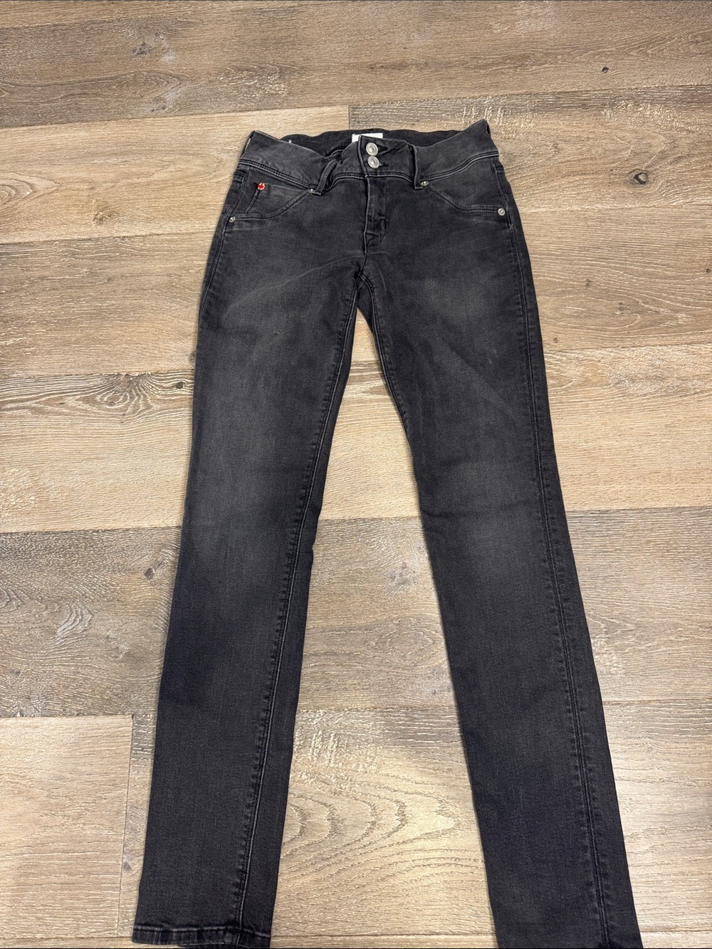 Hudson Jeans Collin Black Skinny Stretch Denim Size 25 1248